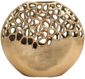 Βάζο 934-225-053 30x8x27cm Gold Αλουμίνιο