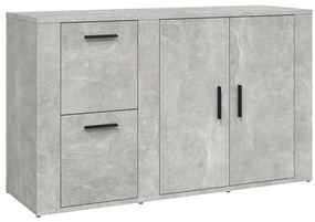 vidaXL Ντουλάπι Γκρι Σκυροδέματος 100x33x59,5 εκ. Επεξεργασμένο Ξύλο