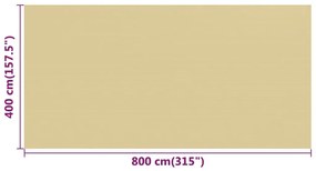 Χαλί Σκηνής Μπεζ 400x800 εκ. από HDPE
