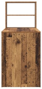 vidaXL Γραφείο με Αποθήκευση Παλιό Ξύλο 113x54x120 εκ. Επεξεργασμένο Ξύλο
