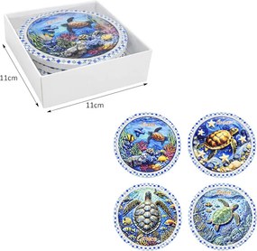 Σετ σουβέρ Greece 4τμχ - Coaster set 4pcs