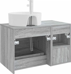 vidaXL Σετ Επίπλων Μπάνιου 2 pcs Γκρι Sonoma Επεξεργασμένο Ξύλο