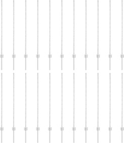 vidaXL Ενσωματωμένος Πόλος Φράχτη 22 τμχ. Ασημί 160 cm