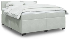 ΚΡΕΒΑΤΙ BOXSPRING ΜΕ ΣΤΡΩΜΑ ΑΝΟΙΧΤΟ ΓΚΡΙ 200X200 ΕΚ. ΒΕΛΟΥΔΙΝΟ 3286396