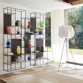 Βιβλιοθήκη από μέταλλο και γυαλί, Rectiligne