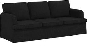 vidaXL Καναπές Μαύρο 201 x 80 x 85 εκ ύφασμα