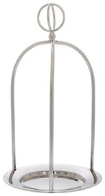 Δίσκος Με Χερούλι 86765 17x31cm Silver Μέταλλο