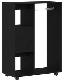 vidaXL Ντουλάπα Μαύρη Δρυς 80x40x110 εκ. από Τεχνητό Ξύλο