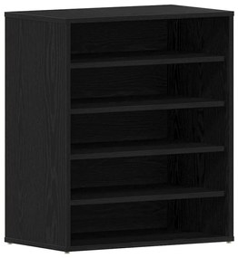 vidaXL Παπουτσοθήκη Μαύρη δρυς 60 x 35 x 70 cm Επεξεργασμένο ξύλο