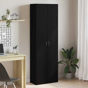 vidaXL Μαύρο Κάστρο Γραφείου 60 x 32 x 190 εκ. από μηχανικά ξύλα.