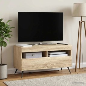 vidaXL Ντουλάπα LED Τηλεόρασης Sonoma Δρυς Επεξεργασμένο Ξύλο
