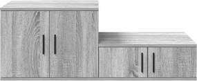 vidaXL Ντουλάπι αποθήκευσης 2 pcs Γκρίζο Σονομα 103 x 41 x 40 εκ