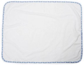 Σελτεδάκι Αδιάβροχο bebe Stars 59 50X80 Λευκό/Σιελ 100% Cotton