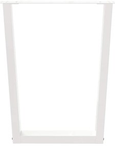vidaXL Πόδια Τραπεζαρίας Σχήματος V 2 τεμ. Λευκά 60x(72-73,3) εκ. Ατσάλι