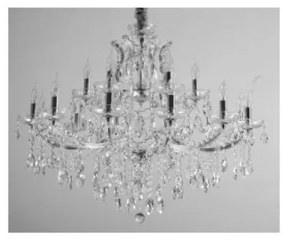 Κρεμαστό Φωτιστικό Οροφής 18xE14 Inlight-5244-12+6-Χρώμιο-Χρώμιο 5244-12+6-Χρώμιο