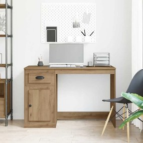 vidaXL Γραφείο artisan δρυς 50 x 115 x 75 εκ. Επεξεργασμένο ξύλο