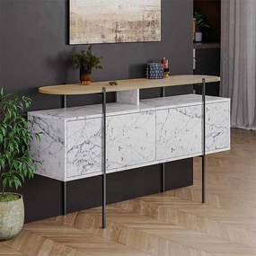 ΜΠΟΥΦΕΣ HANLEY MEGAPAP ΧΡΩΜΑ ΛΕΥΚΟ ΕΦΕ ΜΑΡΜΑΡΟΥ 150X38X86,2ΕΚ.