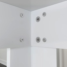 Dining Table Single 90 - Shiny White White