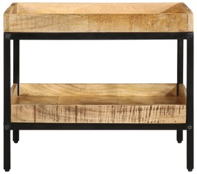 vidaXL Πλευρικό Τραπέζι 55x55x45 cm Μασίφ Ξύλο Ρουστίκ Μάνγκο