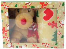 Σετ 2 τεμ Κουβέρτα Αγκαλιάς, Λούτρινο σε Κουτί Δώρου 750