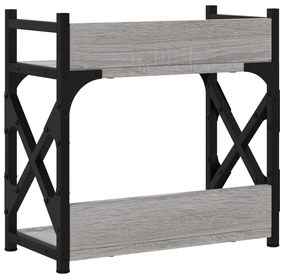 vidaXL Βάση Εκτυπωτή 2 Επιπέδων Γκρι Sonoma 40x20x40 εκ Επεξ. Ξύλο