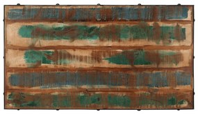 vidaXL Τραπεζάκι Σαλονιού+Ροδάκια 100x55x26εκ Μασίφ Ανακυκλωμένο Ξύλο