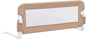 vidaXL Μπάρα Κρεβατιού Προστατευτική Χρώμα Taupe 102x42 εκ Πολυεστέρας