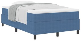 vidaXL Κρεβάτι με Στρώμα  σε μπλε, 120 x 200 εκ., από βελούδο.