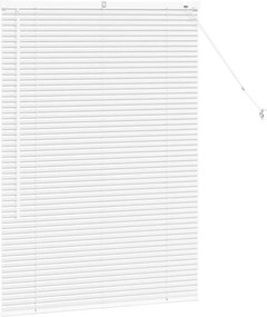 vidaXL Βενετσιάνικες Ρόδες Λευκό 130 x 85 εκ Αλουμίνιο