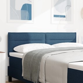 vidaXL Κεφαλάρι Σχεδίαση Γραμμών Μπλε 160 εκ Υφάσματος
