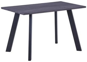 Τραπέζι Baxter ΕΜ820,2 120x70x75cm Grey Walnut-Black Μελαμίνη,Μέταλλο