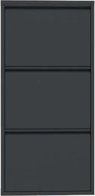 Shoe Cabinet 3 Piece Metal - Anthracite Anthracite