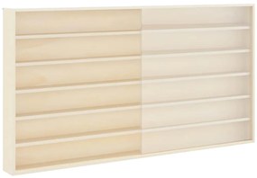 vidaXL Ξύλινη βιτρίνα συλλεκτών Καφέ 100 x 8,5 x 54 εκ Κόντρα πλακέ