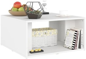 vidaXL Τραπεζάκια Σαλονιού 4 τεμ. Λευκά 33 x 33 x 33 εκ. Επεξ. Ξύλο