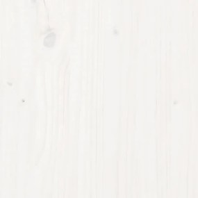 vidaXL Ζαρντινιέρα Λευκή 245,5x44x75 εκ. από Μασίφ Ξύλο Πεύκου