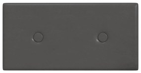 vidaXL Πάνελ Τοίχου 12 τεμ. Γκρι 30 x 15 εκ. 0,54 μ² Συνθετικό Δέρμα