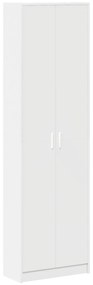 vidaXL ντουλάπα  Λευκή 55x25x189 εκ. από επεξεργασμένο ξύλο