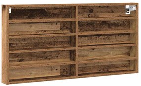 vidaXL Βιτρίνα με ράφι Παλιό Ξύλο 100 x 8.5 x 50 cm Επεξεργασμένο ξύλο
