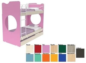 ALFA SET  Κουκέτα Ξύλινη AS 90035 Για Στρώμα 90x200cm BEST-90035
