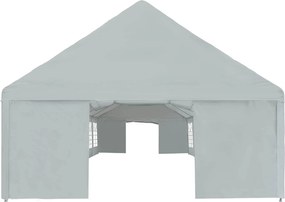 vidaXL Ύφασμα σκηνής χωρίς σκελετό Γκρι 10 x 5 m PE