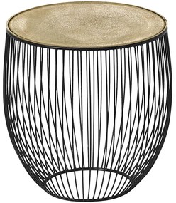 Τραπεζάκι Βοηθητικό Rinara 2720179 Φ43x42cm Gold-Black