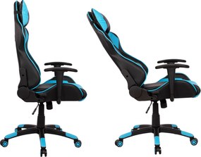 ΠΟΛΥΘΡΟΝΑ GAMING DARIUS HM1072.08 ΜΑΥΡΗ-ΣΙΕΛ 66,5x70x(122-129) cm