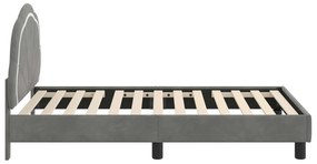 vidaXL Κρεβάτι Παιδικής Κρεβατοκάμαρας με Κεφαλάκι Σκούρο Γκρι