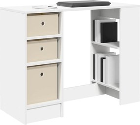 vidaXL Γραφείο Λευκό 100 x 40 x 75 cm Επεξεργασμένο Ξύλο