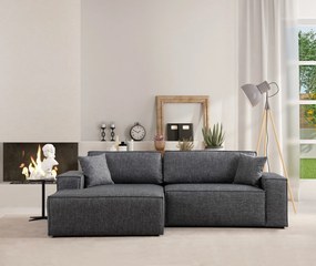 Corner Sofa-Bed Pırlo Corner Left - Dark Grey Dark Grey
