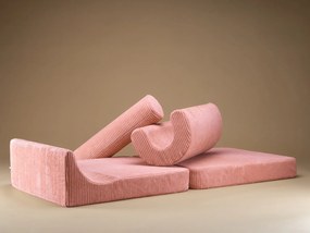 Πολυθρονα Flipster Υφασμα Κοτλε Ροζ