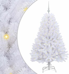 vidaXL Τεχνητό Χριστουγεννιάτικο Δέντρο με Άξονα με βάση Λευκό 150 cm