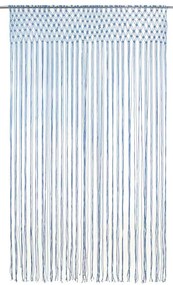 vidaXL Κουρτίνα Μακραμέ Μπλε 140 x 240 εκ. Βαμβακερή