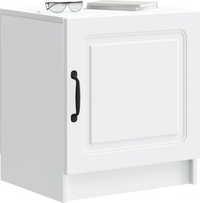 vidaXL Κομοδίνο 2 τεμ. Λευκό 43 x 34,5 x 47 εκ. Επεξεργασμένο Ξύλο