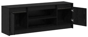 vidaXL Ντουλάπι TV Μαύρο 139.5 x 34 x 50 εκ Επεξεργασμένο ξύλο